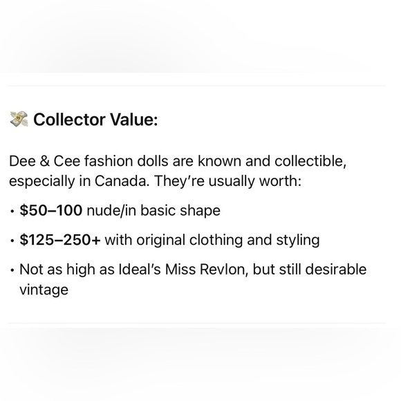 Vintage 50s Fashion Doll Dee-An-Cee Sleepy Eyes Poseable Blonde Bubble Cut 17” - Picture 16 of 16